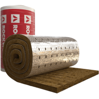 Утеплитель Роквул Вайред Мат 50 мм 1х4 м отражающий